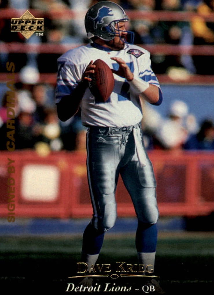 NFL 1995 Upper Deck - No 234 - Dave Krieg