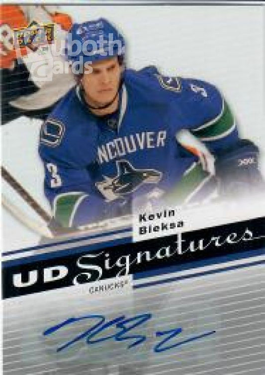 NHL 2007-08 Upper Deck UD Signatures - No UDS-KB - Kevin Bieksa
