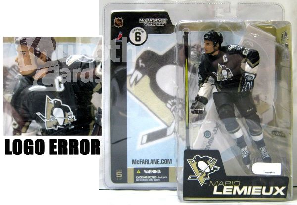 NHL 2003 McFarlane Figur - Serie 6 - Mario Lemieux - VARIANTFIGUR plus Logo ERROR
