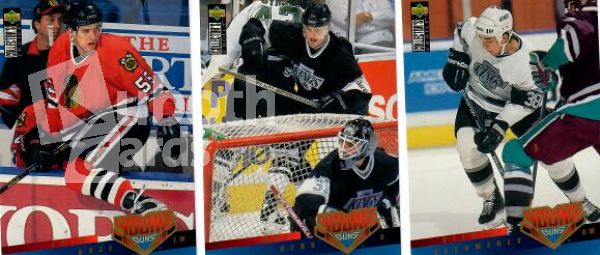 NHL 1995-96 Collector's Choice - No 397 - 411 - complete subset set of Young Guns