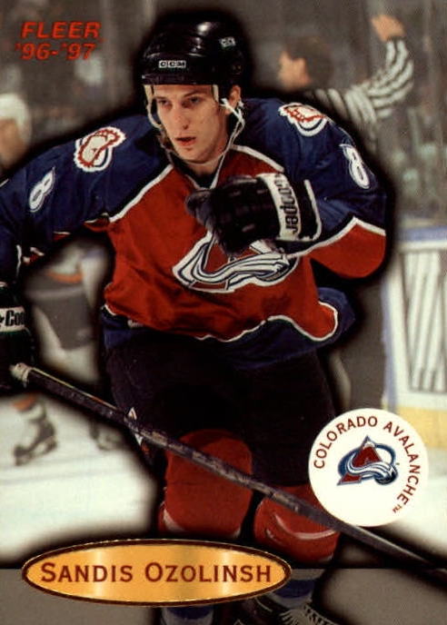 NHL 1996 / 97 Fleer - No 23 - Sandis Ozolinsh