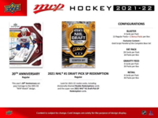 NHL 2021-22 Upper Deck MVP Mass Blaster Retail