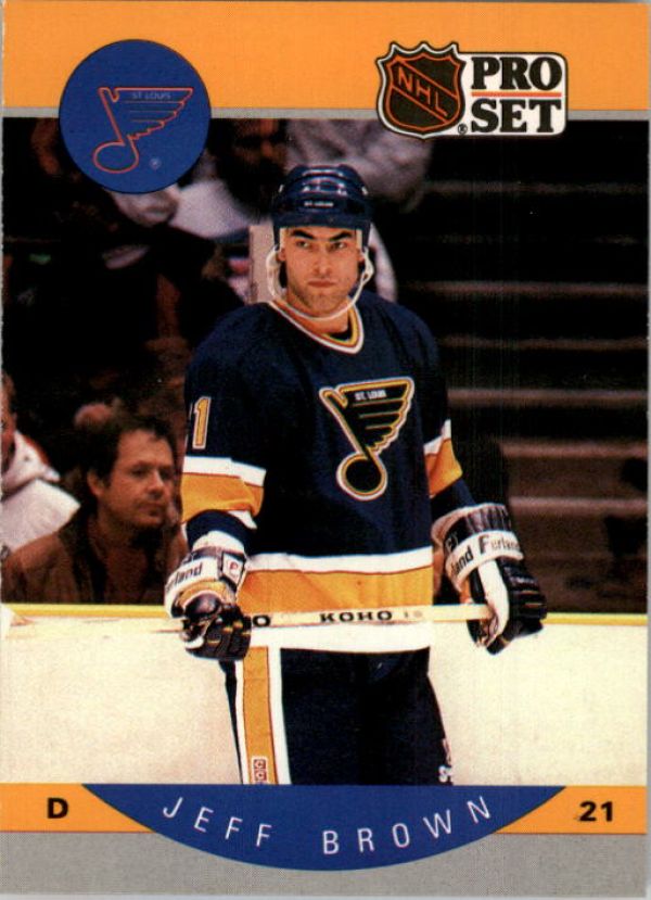 NHL 1990-91 Pro Set - No 260 - Jeff Brown