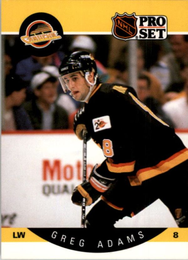 NHL 1990-91 Pro Set - No 291 - Greg Adams