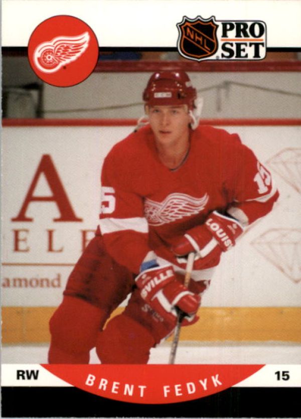 NHL 1990-91 Pro Set - No 435 - Brent Fedyk