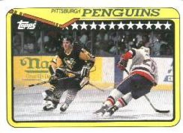 NHL 1990-91 Topps - No. 326 - Penguins Team / Randy Gilhen
