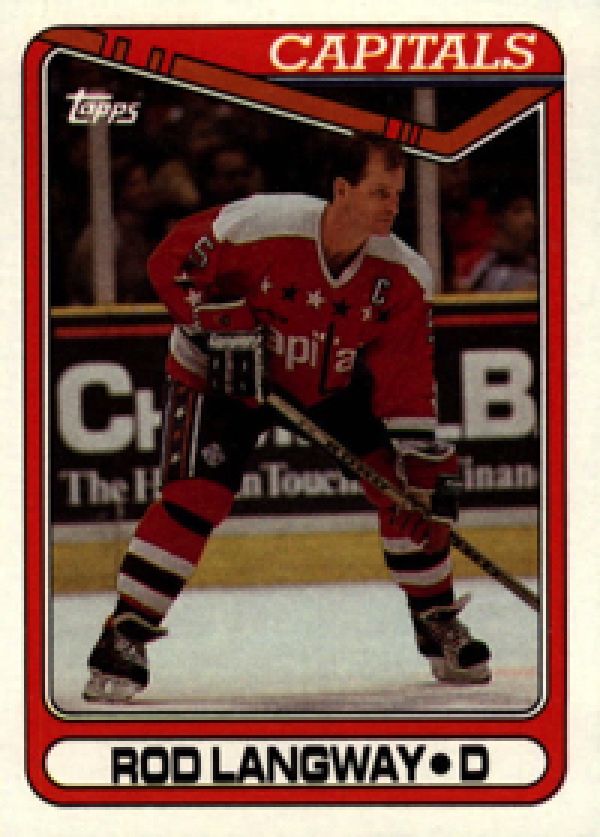 NHL 1990-91 Topps - No. 353 - Rod Langway