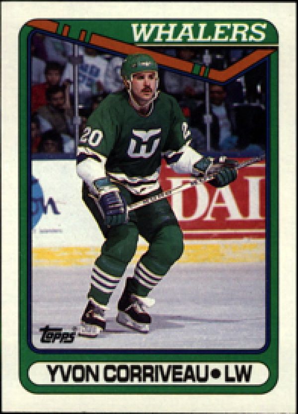 NHL 1990-91 Topps - No. 364 - Yvon Corriveau