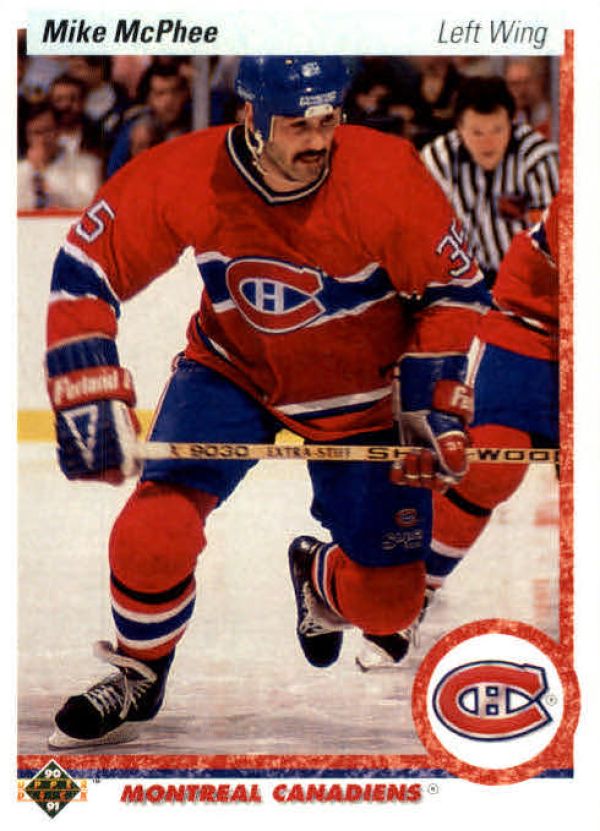 NHL 1990-91 Upper Deck - No. 384 - Mike McPhee