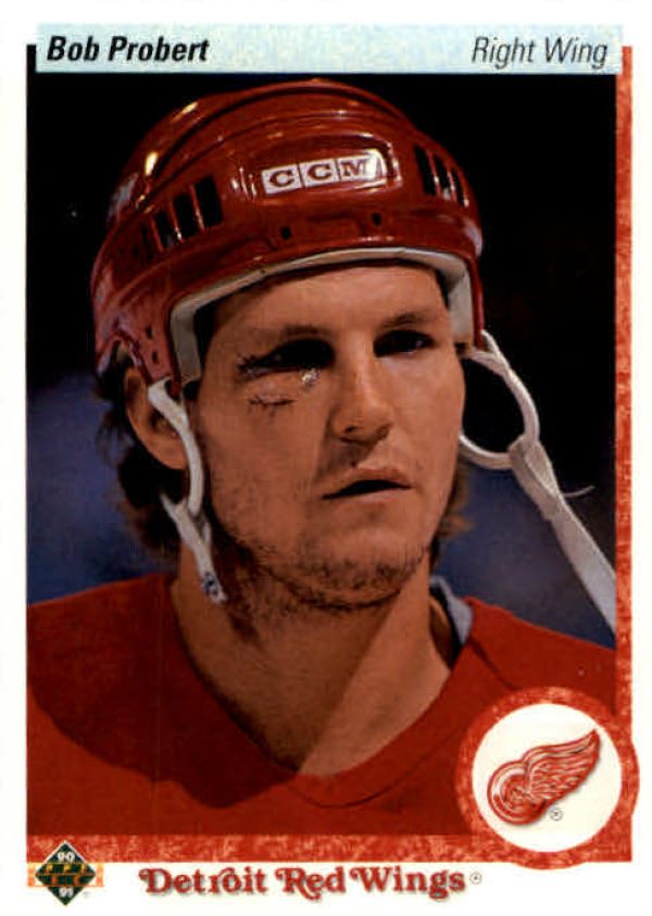 NHL 1990-91 Upper Deck - No. 448 - Bob Probert