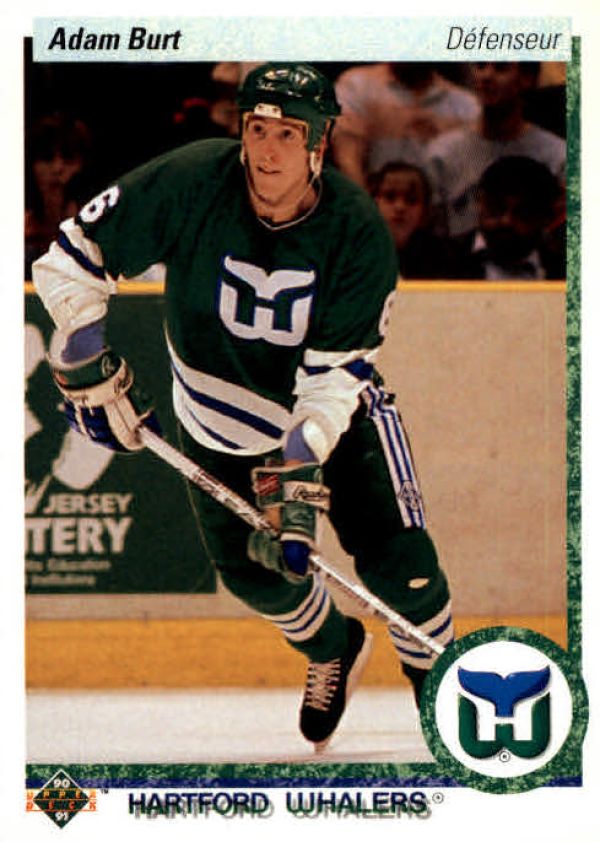 NHL 1990-91 Upper Deck French - No. 324 - Adam Burt