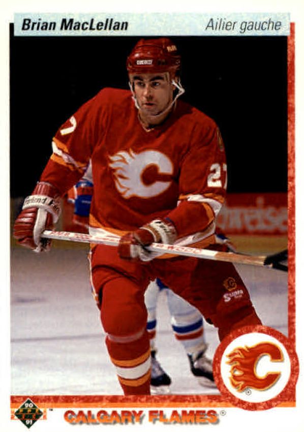 NHL 1990-91 Upper Deck French - No 372 - Brian MacLellan