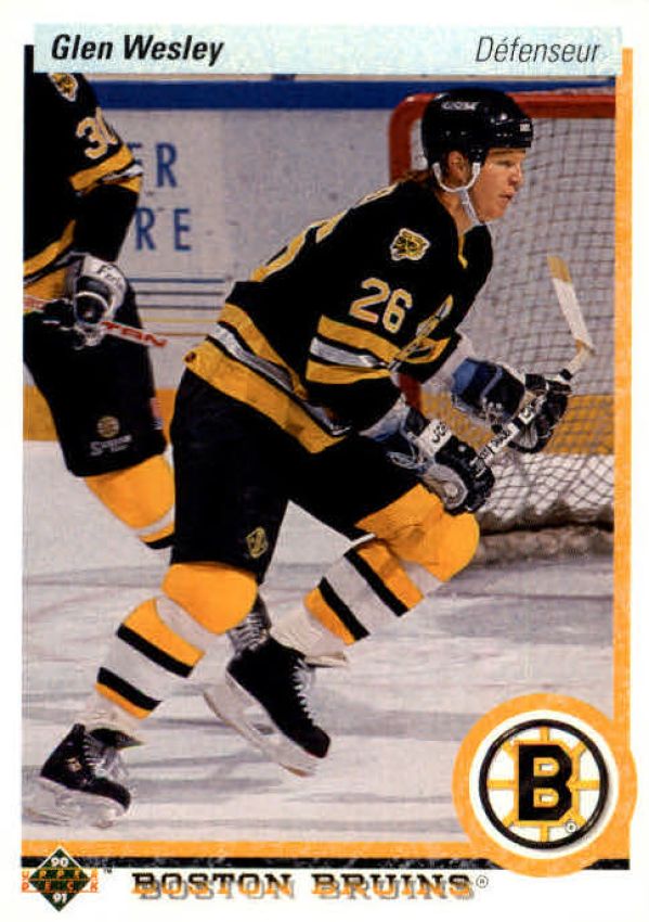 NHL 1990-91 Upper Deck French - No 377 - Glen Wesley