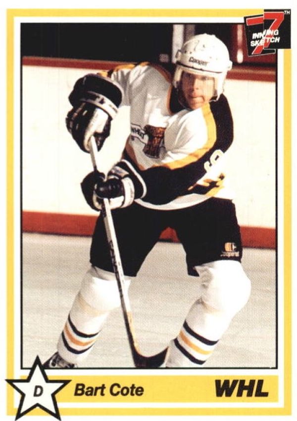 NHL 1990-91 7th Inning Sketch WHL - No 219 - Bart Cote