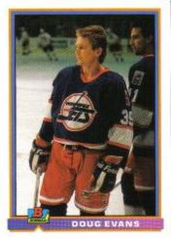 NHL 1991-92 Bowman - No. 203 - Doug Evans
