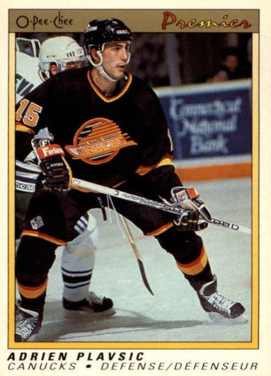 NHL 1990-91 OPC Premier - No 90 - Adrien Plavsic