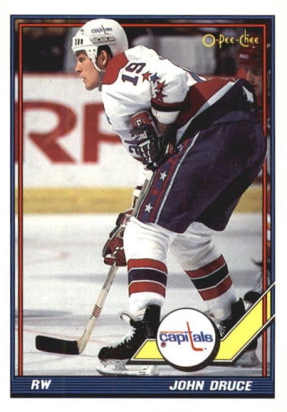 NHL 1991-92 O-Pee-Chee - No. 206 - John Druce