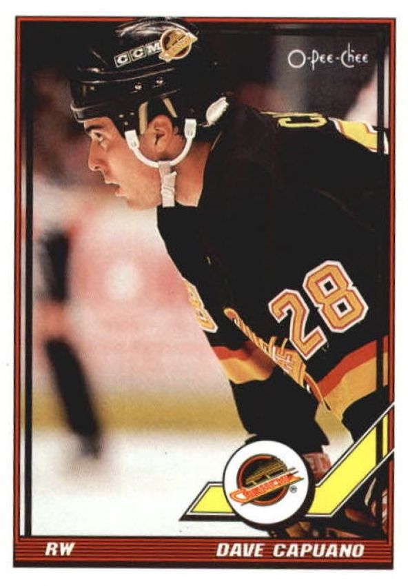 NHL 1991-92 O-Pee-Chee - No. 318 - Dave Capuano