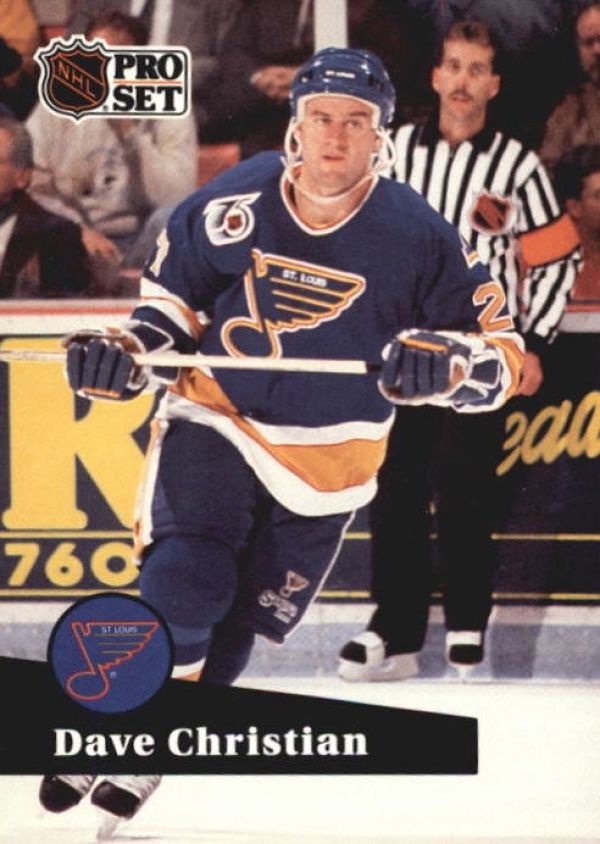 NHL 1991-92 ProSet - No 471 - Dave Christian