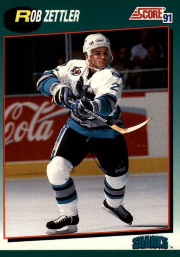 NHL 1991-92 Score Rookie & Traded - No 93T - Rob Zettler