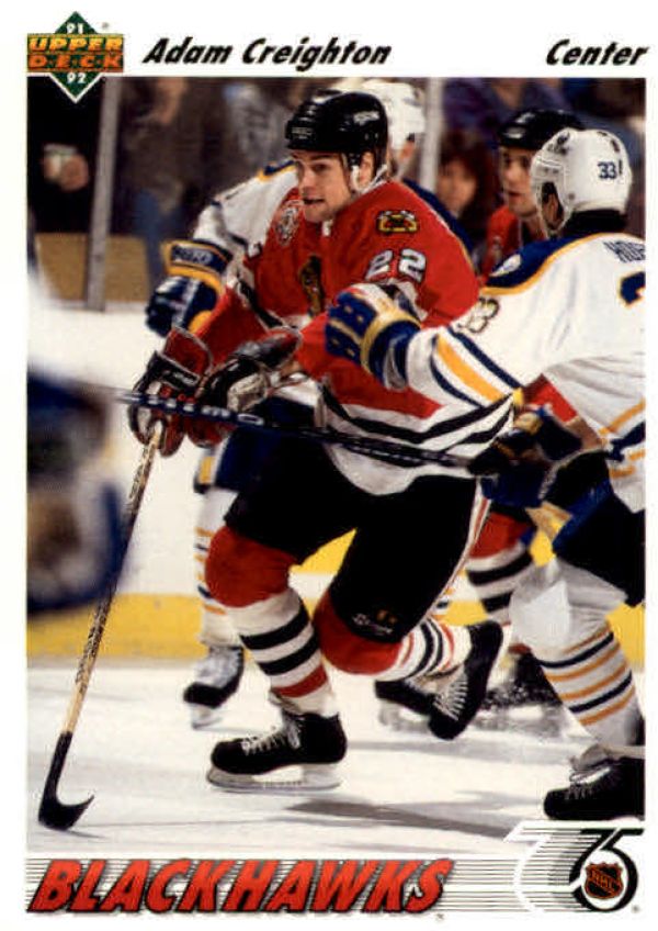 NHL 1991-92 Upper Deck - No. 254 - Adam Creighton