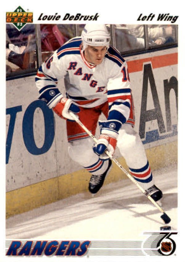 NHL 1991-92 Upper Deck - No. 249 - Louie DeBrusk