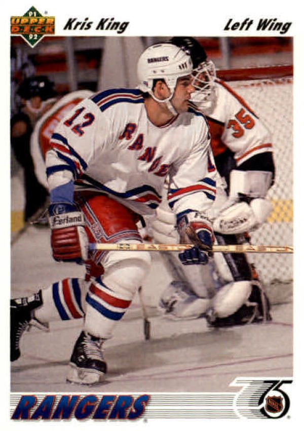 NHL 1991-92 Upper Deck - No. 330 - Kris King