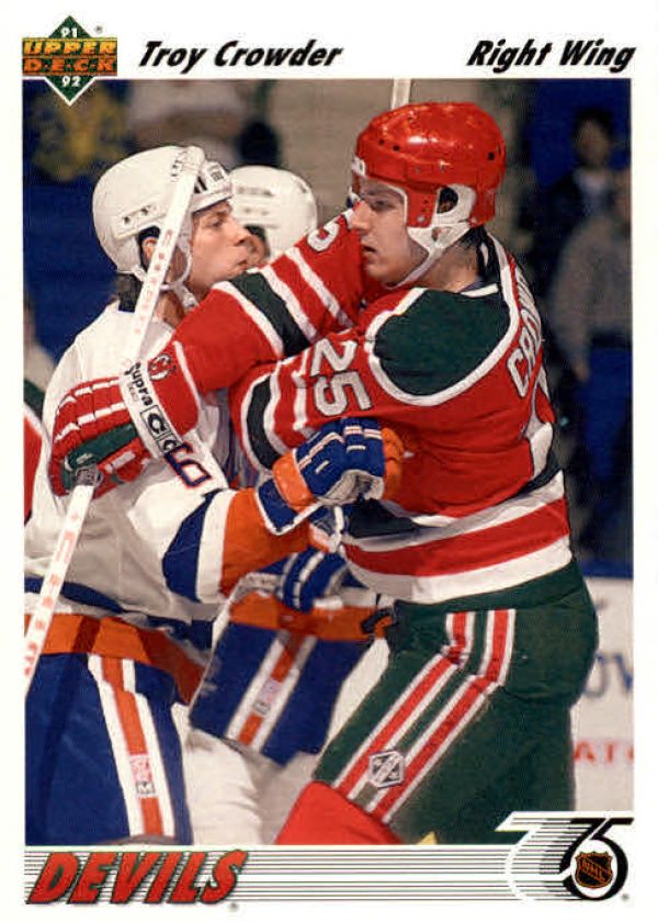 NHL 1991-92 Upper Deck - No. 342 - Troy Crowder