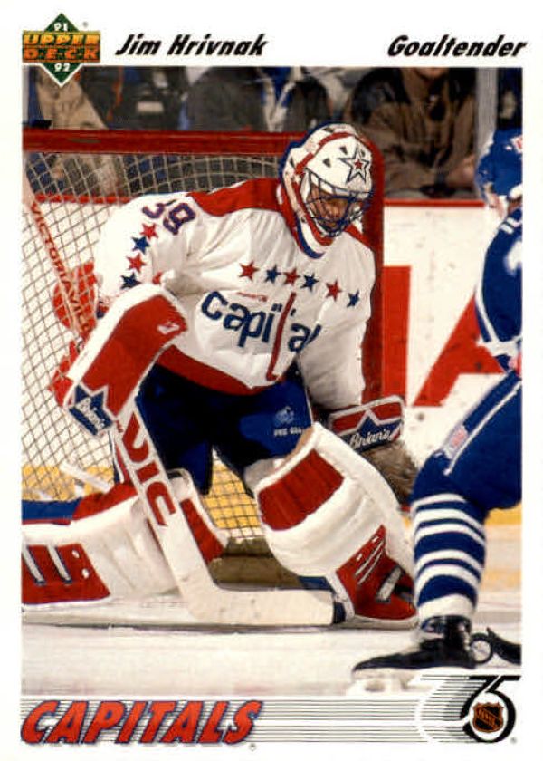 NHL 1991-92 Upper Deck - No. 343 - Jim Hrivnak