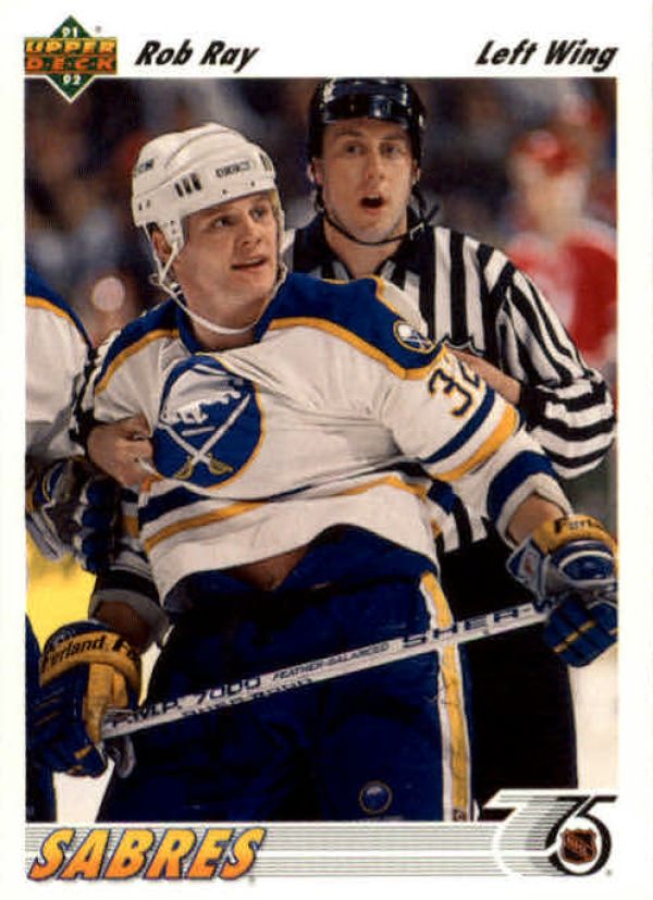 NHL 1991-92 Upper Deck - No. 349 - Rob Ray