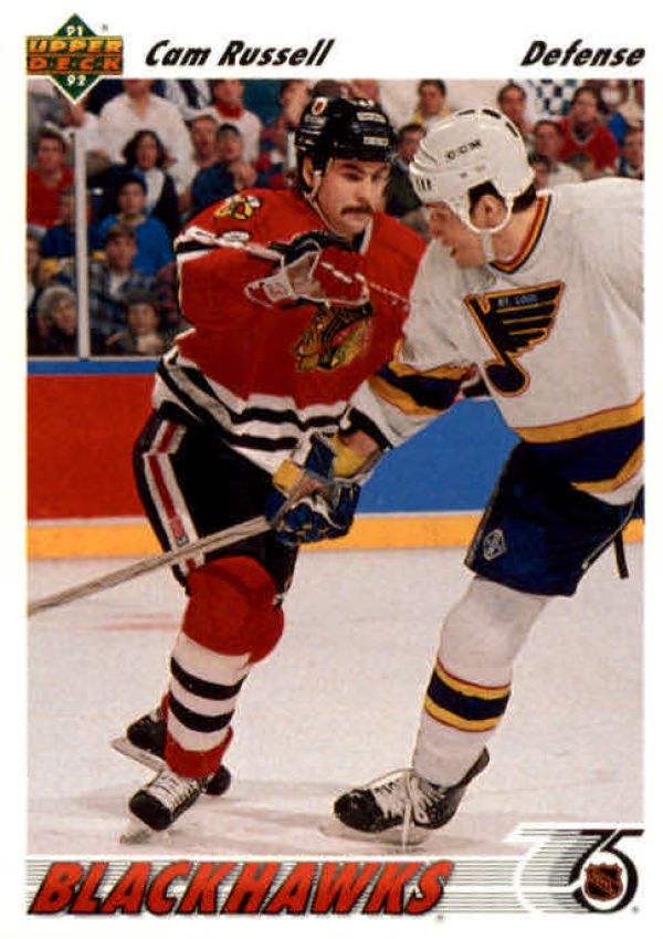 NHL 1991-92 Upper Deck - No. 352 - Cam Russell
