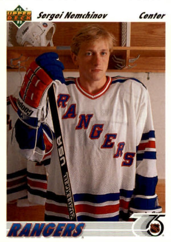NHL 1991-92 Upper Deck - No. 355 - Sergei Nemchinov