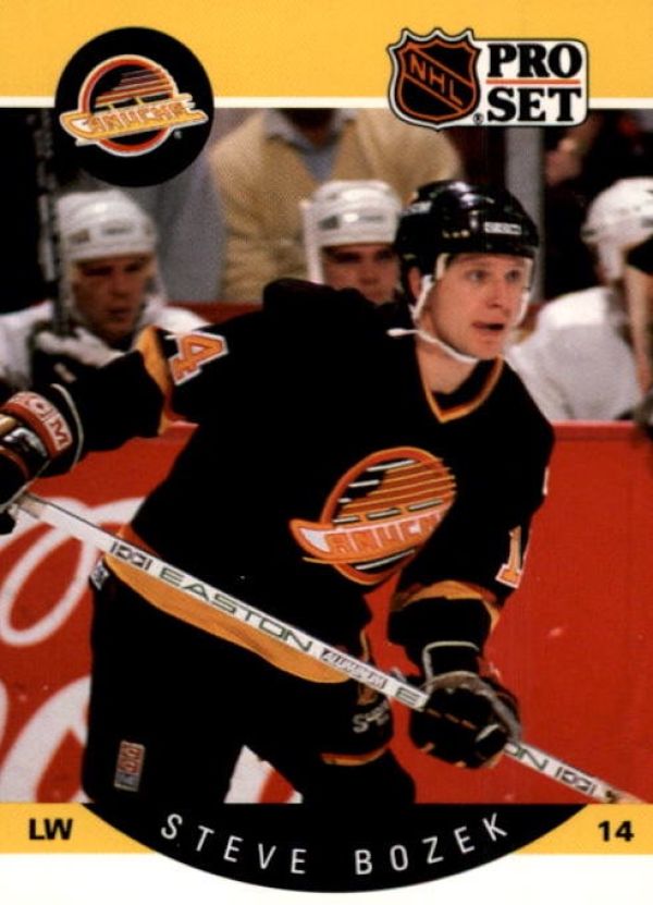 NHL 1990-91 Pro Set - No 293 - Steve Bozek