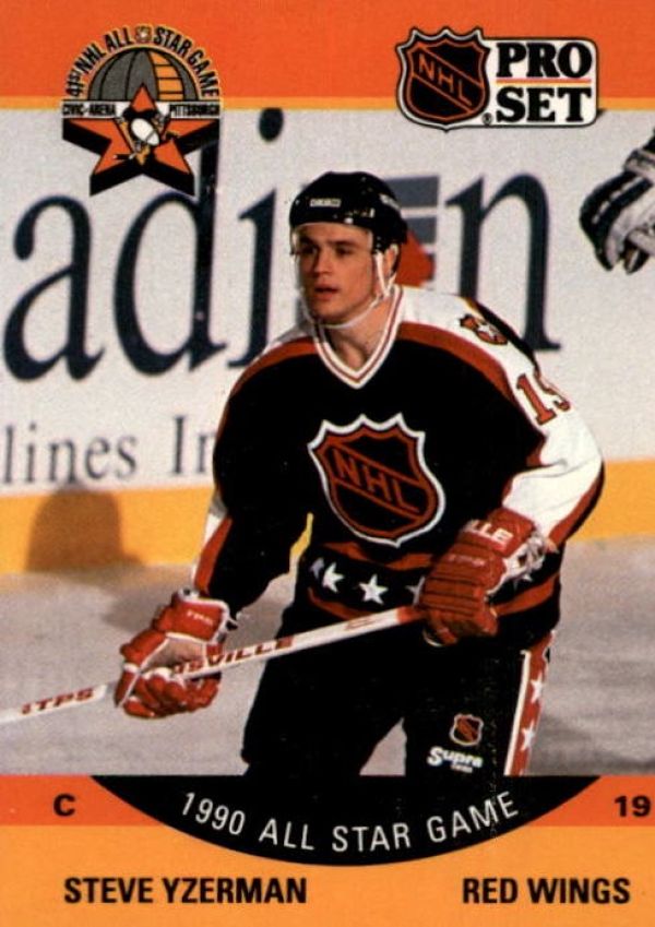 NHL 1990-91 Pro Set - No 347 - Steve Yzerman