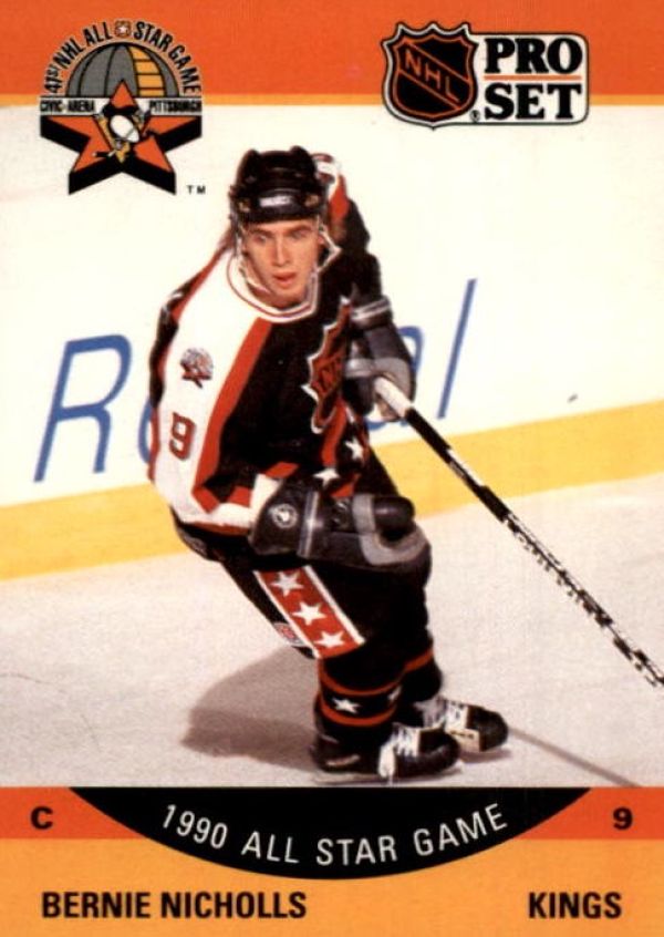 NHL 1990-91 Pro Set - No 352 - Bernie Nicholls