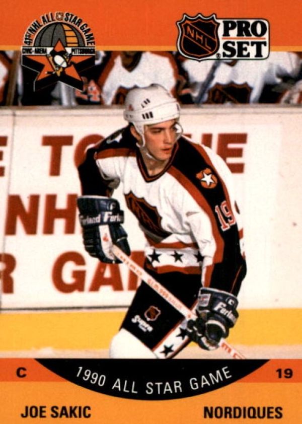 NHL 1990-91 Pro Set - No 375 - Joe Sakic