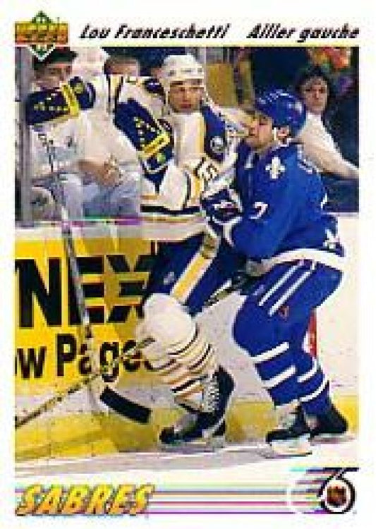 NHL 1991-92 Upper Deck French - No 399 - Lou Franceschetti