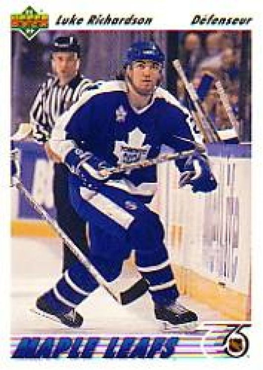 NHL 1991-92 Upper Deck French - No 418 - Luke Richardson