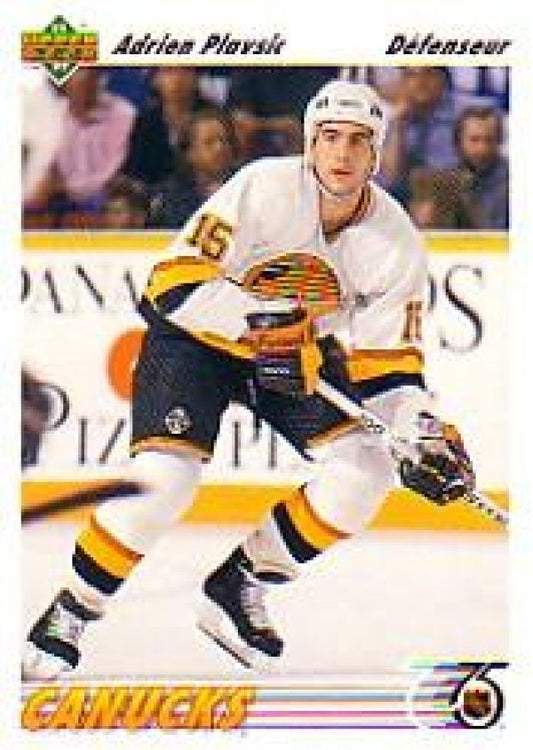 NHL 1991-92 Upper Deck French - No 424 - Adrien Plavsic