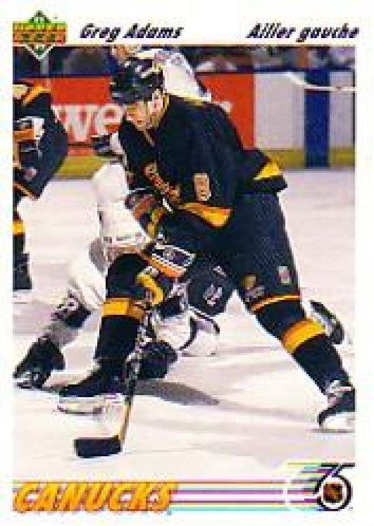 NHL 1991-92 Upper Deck French - No 426 - Greg Adams