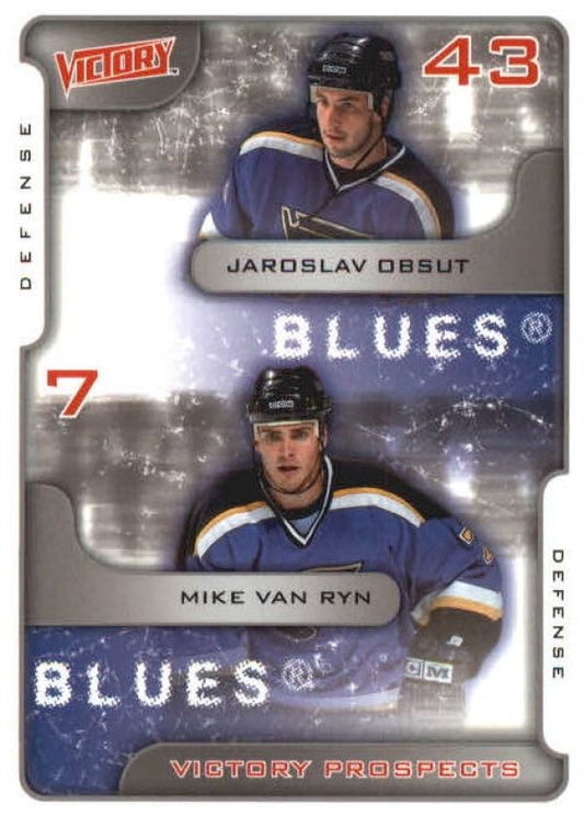 NHL 2001-02 Upper Deck Victory - No 387 - Jaroslav Obsut / Mike van Ryn
