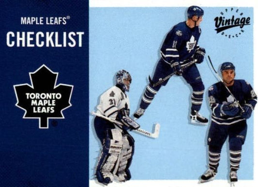 NHL 2001-02 Upper Deck Vintage - No 345 - Mats Sundin / Curtis Joseph / Tie Domi