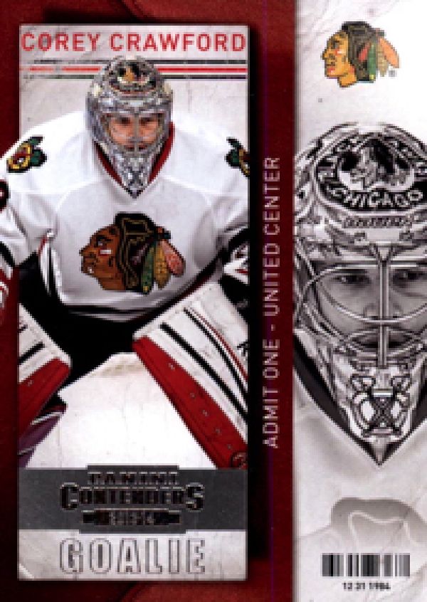 NHL 2013-14 Panini Contenders - No 4 - Corey Crawford