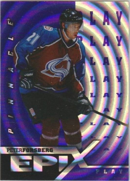 NHL 1997-98 Pinnacle Epix Play Purple - No 14 - Peter Forsberg