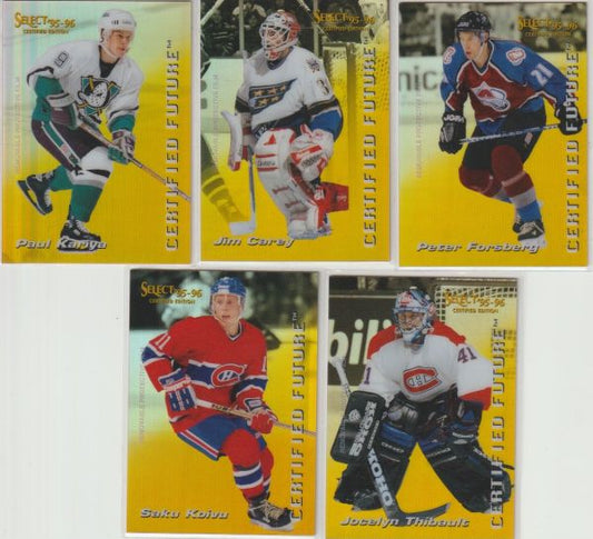 NHL 1995-96 Select Certified Future - No 1 bis No 10 - kompletter Satz