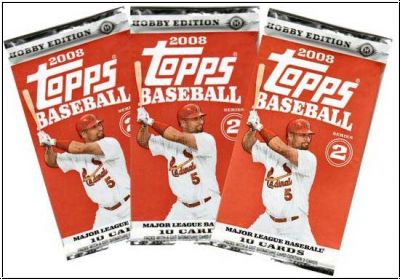 MLB 2008 Topps Serie 2 Hobby - Päckchen