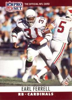 NFL 1990 ProSet - No. 255 - Earl Ferrell