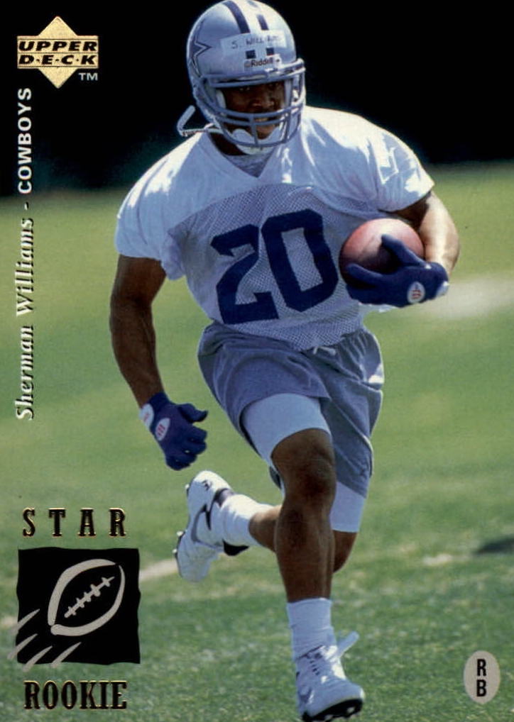 NFL 1995 Upper Deck - No 25 - Sherman Williams
