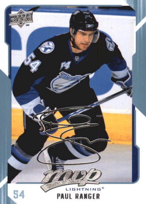 NHL 2008-09 Upper Deck MVP - No. 266 - Paul Ranger