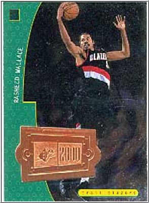 NBA 1998 / 99 SPx Finite - No 166 - Rasheed Wallace